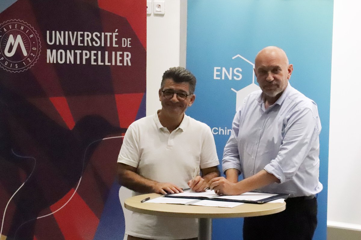 Philippe Augé (@philippe_auge) on Twitter photo Nous signons avec <a href="/PascalDumy/">Pascal dumy</a>, Directeur de l'ENSCM, la convention de reversement de fonds à l'<a href="/enscmchimiemtp/">enscm chimie mtp</a> dans le cadre du Contrat d’Objectifs, de Moyens et de Performance 2023-2025 pour des actions au service de la chimie verte et durable et de sa stratégie immobilière Nous signons avec <a href="/PascalDumy/">Pascal dumy</a>, Directeur de l'ENSCM, la convention de reversement de fonds à l'<a href="/enscmchimiemtp/">enscm chimie mtp</a> dans le cadre du Contrat d’Objectifs, de Moyens et de Performance 2023-2025 pour des actions au service de la chimie verte et durable et de sa stratégie immobilière