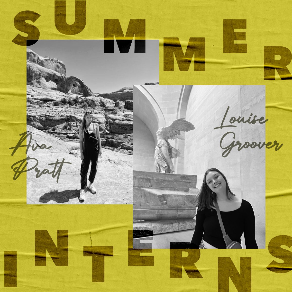 Meet our PR intern Ava, and design intern Louise! Both born and raised Mainers, Ava studies marketing at the University of Tampa, and Louise studies biology &amp; 3D design at Wheaton College. We are so excited to have you both on the team! 🧡 #agencylife #summerinterns #maine