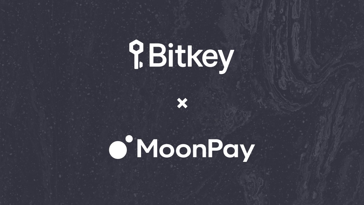 Bitkey now lets you buy bitcoin your way with @moonpay. MoonPay offers a  quick and straightforward way to buy bitcoin using any major payment  method, including PayPal, Apple Pay, and Google Pay—and