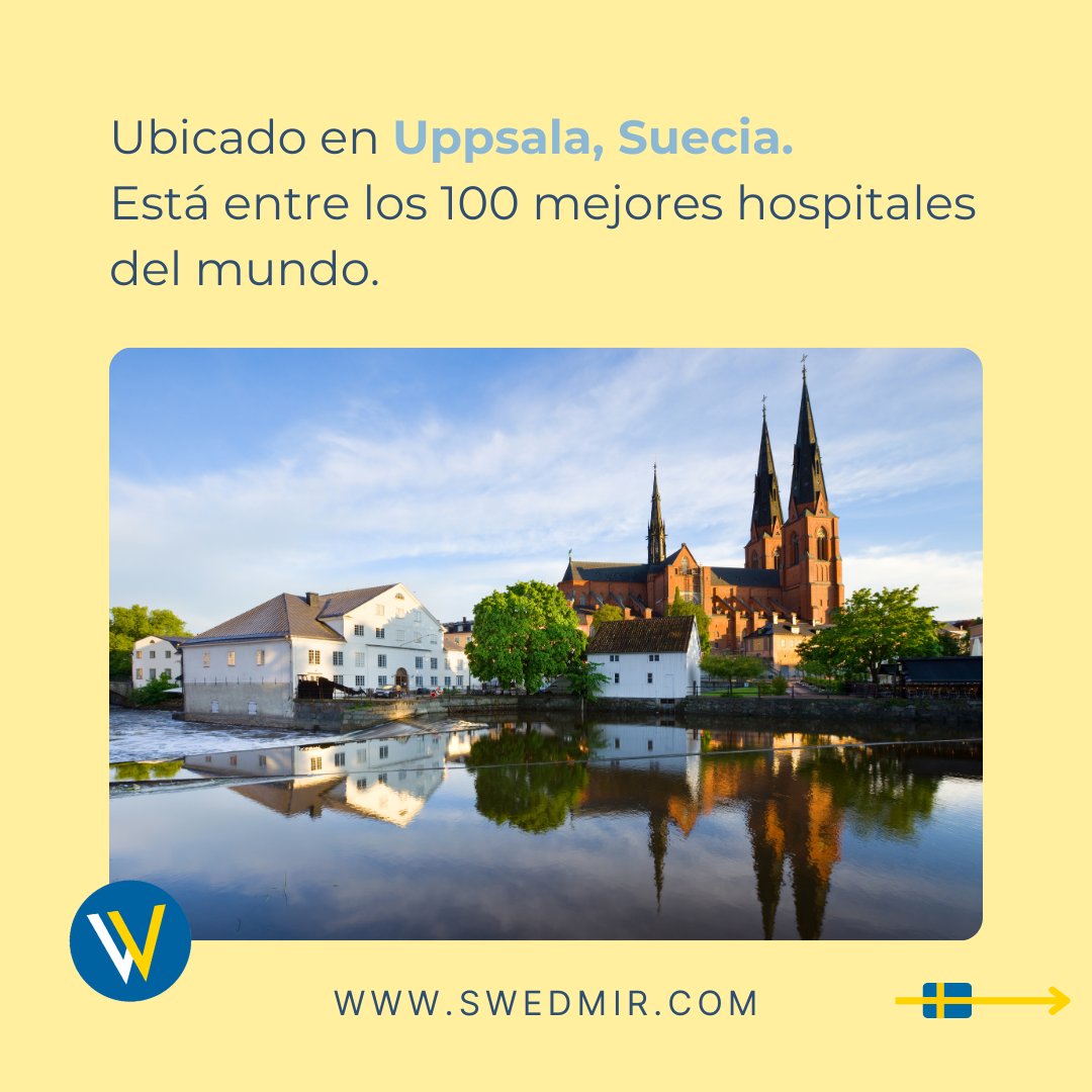 swedmir's tweet photo. 🏥Continuamos nuestra serie sobre los hospitales universitarios de Suecia. Hoy te presentamos el Akademiska Sjukhuset en Uppsala.

🔬Famoso por sus investigaciones en genética y biomedicina. 

¿Qué te parece? ¿Trabajarías en este hospital? Os leemos. 👀

#akademiska https://t.co/s3PuO5RA3Y