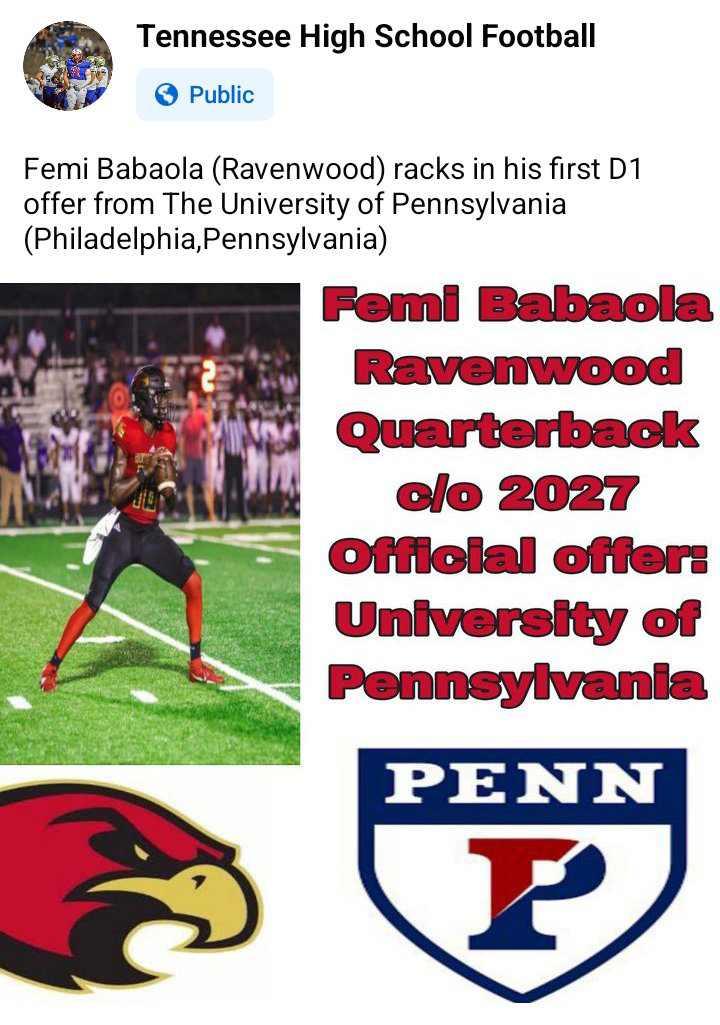 TennesseeHSFB's tweet photo. @FemiBab2026  congrats https://t.co/kczTYIWSSc