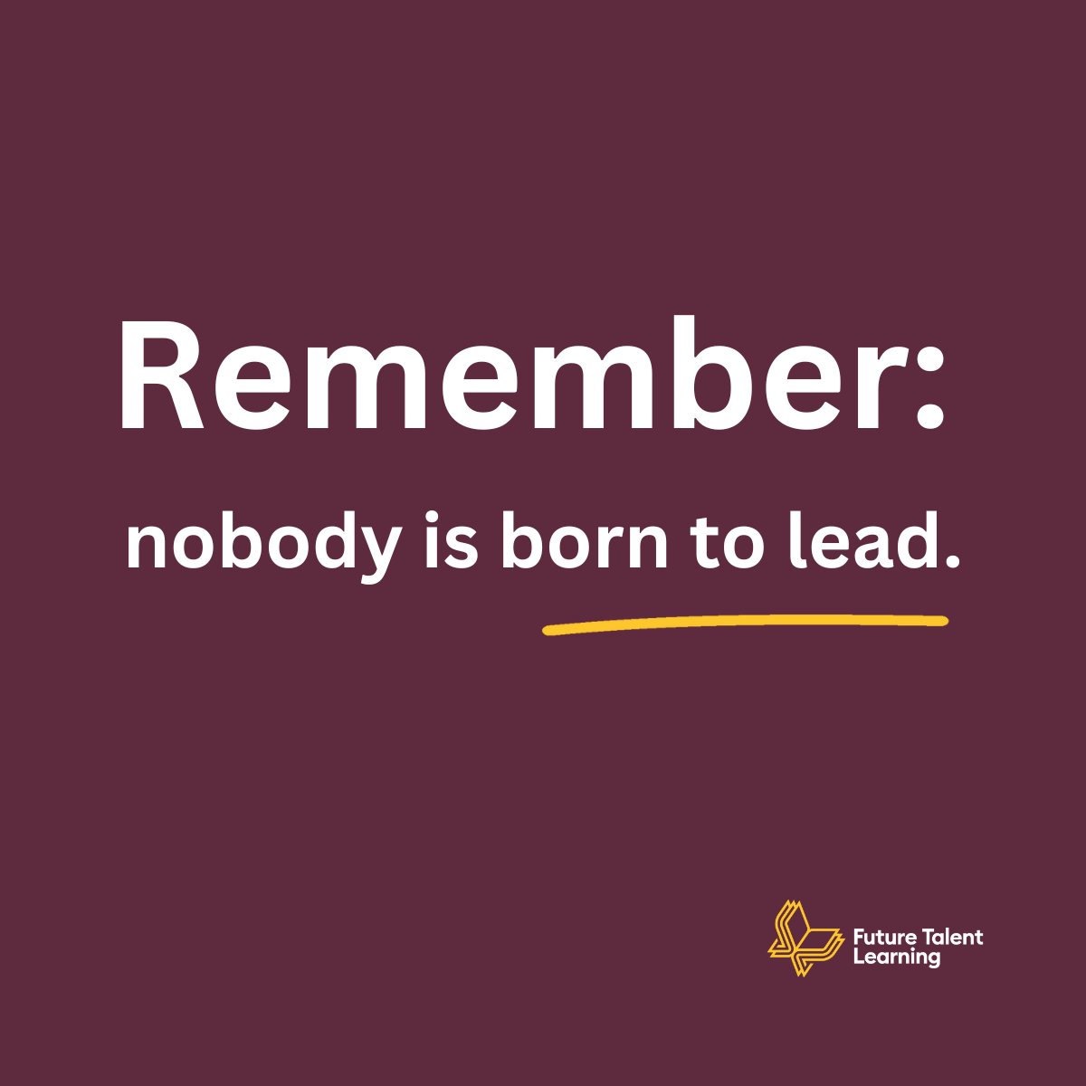 A good leader isn’t a different kind of human — nobody is born to lead. 

Leadership and management training courses that teach those otherwise excellent individuals the leadership skills they need. 

Find out how you can develop your leaders: bit.ly/3JsgqgM

#HR
