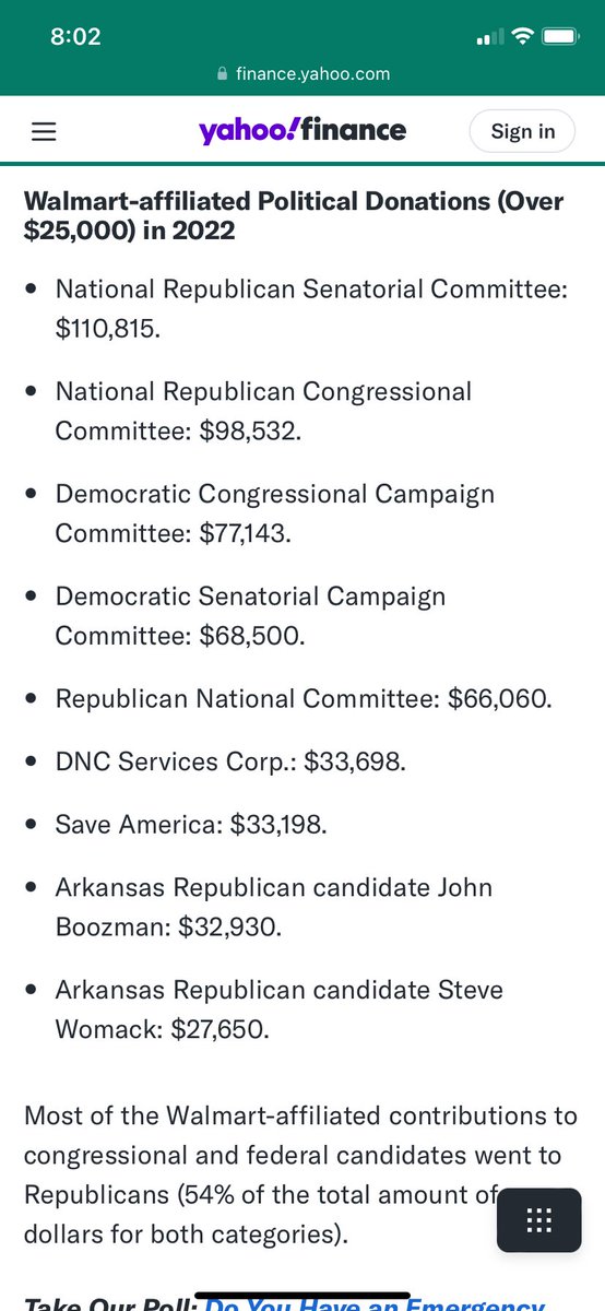 megclare1979's tweet photo. @gronko63 @greg_price11 You are aeriously kidding right? Walmart PAC donates their majority of political funds to Republicans.  You can find this information anywhere.  The Waltons  still owm 50% of Walmart. They have been well known Republicans for decades. https://t.co/WRpStc5gjx