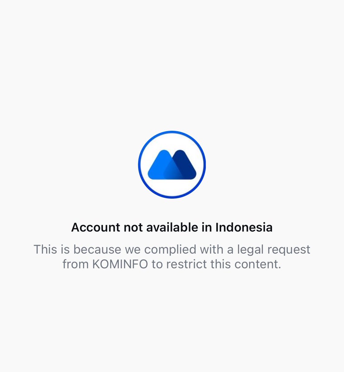 anggaandinata's tweet photo. Breaking: Instagram banned several global exchange account in Indonesia due to legal request by goverment.
@WuBlockchain https://t.co/9lmASc3mRY