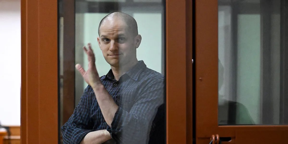 It’s Tuesday July 16 2024. 

WSJ’s Evan Gershkovich was detained by the Russian FSB Mar 29, 2023.

1 year &amp; 108 days ago 

New: Evan’s next court hearing in this sham espionage trial is Thursday. 

JOURNALISM 🎙️ 🎤 📺 💻 IS NOT A CRIME!

FREE EVAN NOW! 

#IStandWithEvan