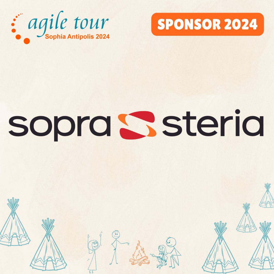 Merci à <a href="/SopraSteria_fr/">Sopra Steria France</a> qui renouvelle sa confiance pour l'édition 2024 de l'Agile Tour Sophia Antipolis, le 26 septembre !