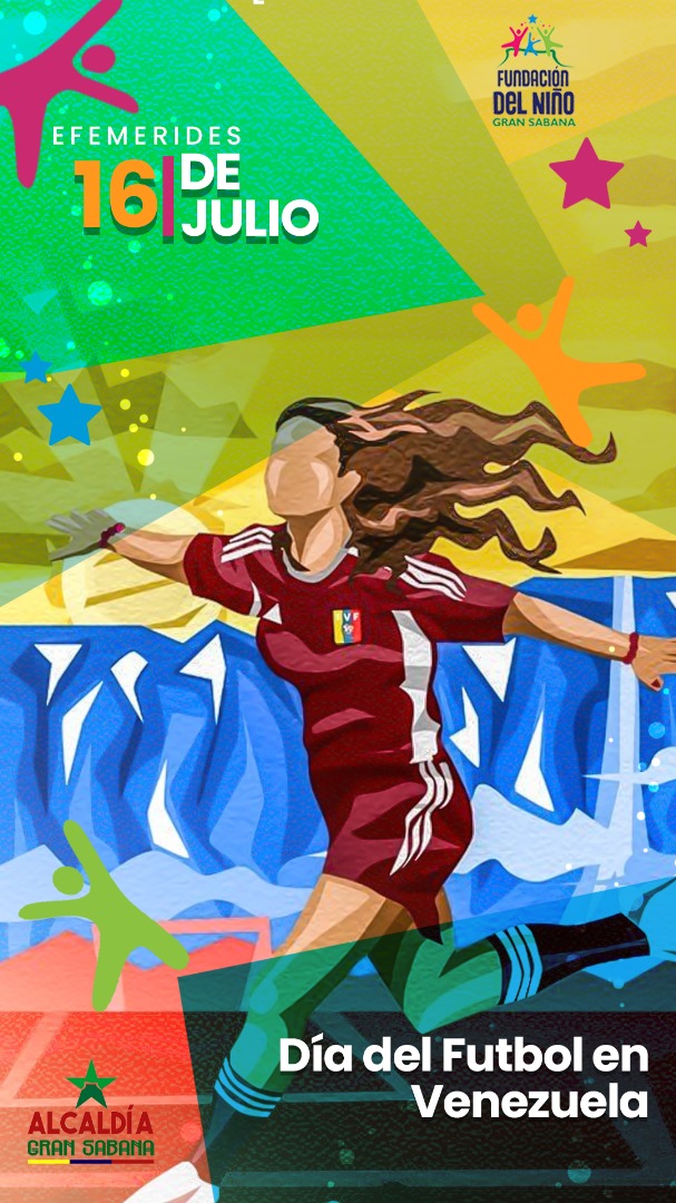 FDN_GranSabana's tweet photo. #16Jul || 🇻🇪 Día del Futbol en Venezuela 

⚽ Se disputó en Venezuela el primer encuentro de fútbol, en El Callao estado Bolívar en una cancha improvisada, lo que lleva a celebrarlo. https://t.co/WeKcJvqYSw