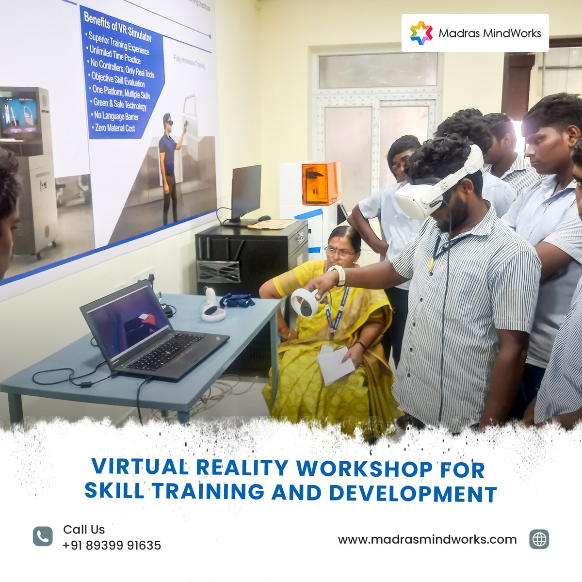 madrasmindworks's tweet image. 🥽VR Workshop for Skill Training and Development
🙋🏻‍♂️We at Madras MindWorks Pvt Ltd have conducted a workshop for students 

🔗madrasmindworks.com

#VirtualRealityWorkshop #VRWorkshop #VirtualRealitySkillWorkshop #VirtualRealitySkillTraining #VRTraining #MadrasMindWorks