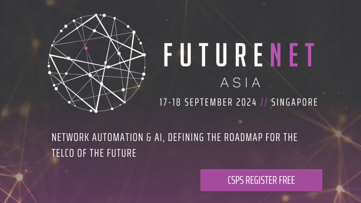 STL Partners (@stlpartners) on Twitter photo ⨠STL Partners is pleased to be a media partner at the upcoming FutureNet Asia in Singapore. <a href="/FuturenetW/">FutureNet World</a>
Register here:Ā futurenetworld.net/events/futurenā¦
#FutureNetAsia #telecoms #networks ⨠STL Partners is pleased to be a media partner at the upcoming FutureNet Asia in Singapore. <a href="/FuturenetW/">FutureNet World</a>
Register here:Ā futurenetworld.net/events/futurenā¦
#FutureNetAsia #telecoms #networks