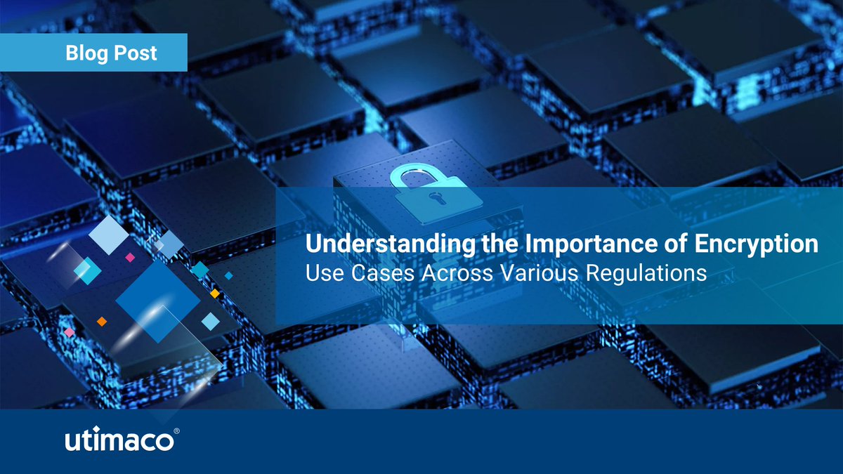 Dive into our article to uncover:
🔹 Why #encryption is necessary in today's digital landscape 
🔹 What #regulations mandate encryption 
🔹 Practical steps to integrate encryption into your business strategy

Read more here: go.utimaco.com/l/848133/2024-…

#dataprotection #cybersecurity