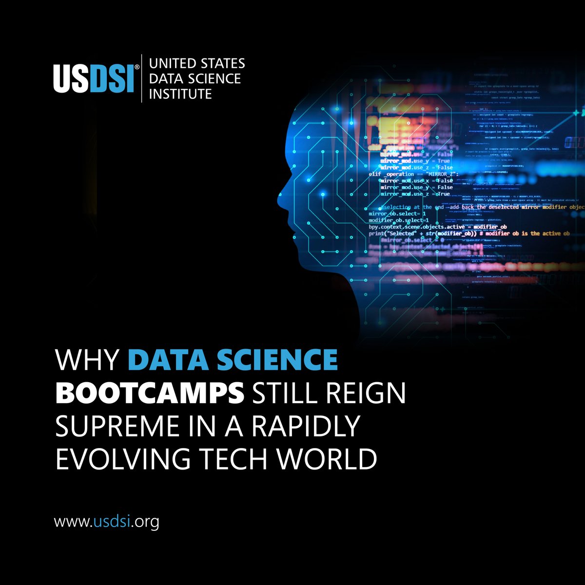 US_DSI's tweet image. In an era where #technology evolves faster than ever, #DataScienceBootcamps remain a beacon for aspiring #dataprofessionals. Explore why these #bootcamps continue to be a vital stepping stone in navigating the ever-expanding #datalandscape. bit.ly/3zECwee