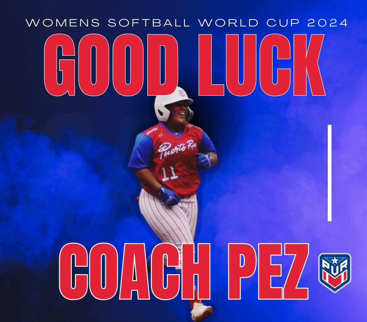 Sending Coach Pez all the luck as she competes this week in Italy at the World Cup!

#DawgMentality | <a href="/pursoftball/">PUR SOFTBALL</a>