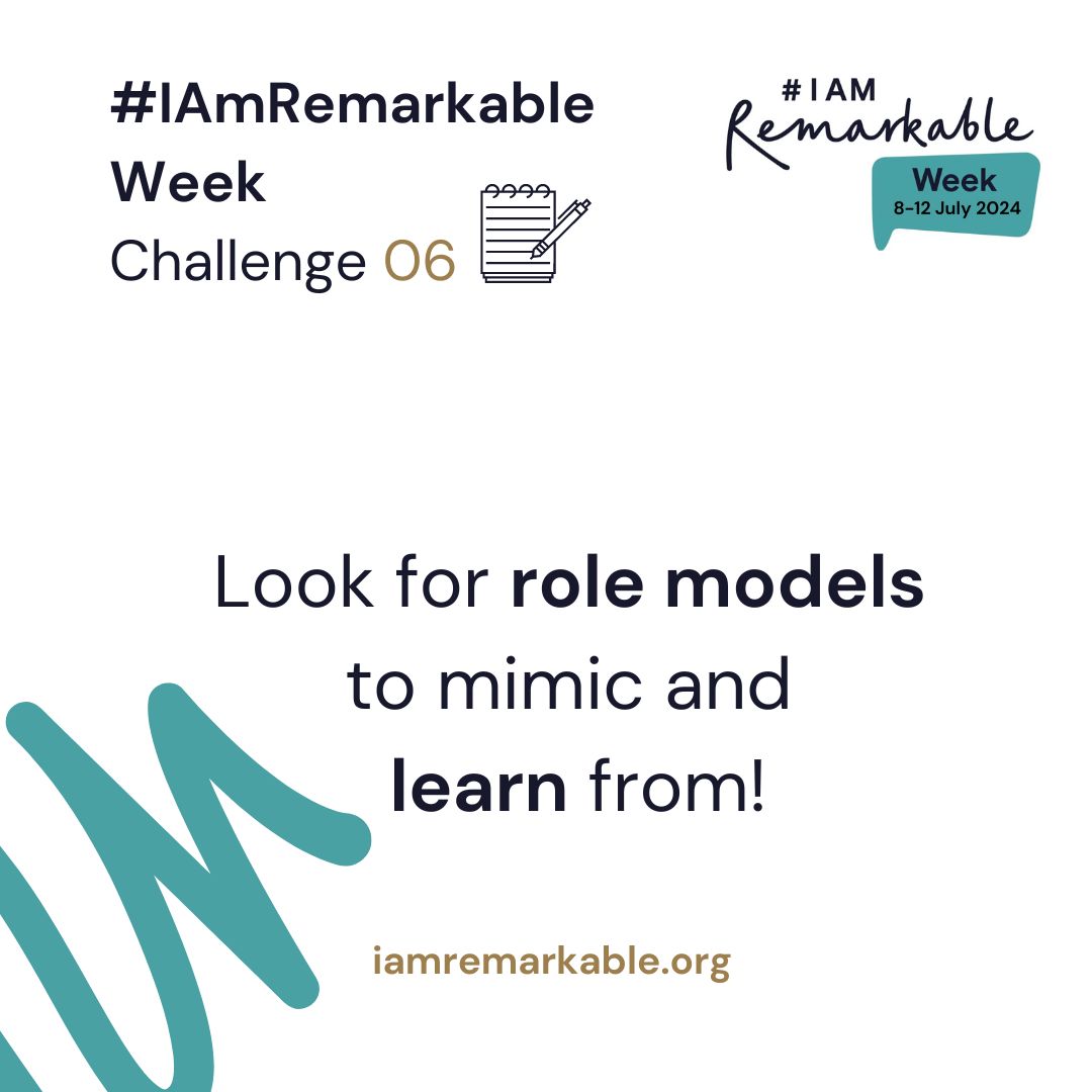 🌟We’re continuing the Confidence Challenge that started during #IAmRemarkable Week and we invite you to participate in our challenges to strengthen confidence and amplify self promotion skills. Let us know how you get on!

🌟Challenge 6🌟
List 3 people that motivate you to