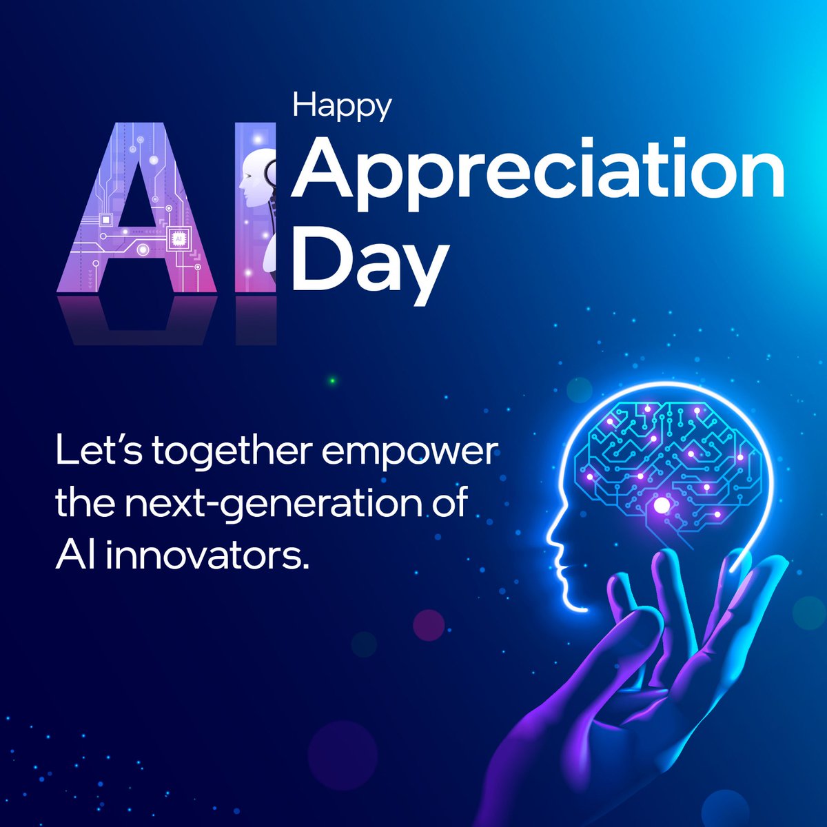 This #AIAppreciationDay, we are not just celebrating everything that #AI augments but the future possibilities it holds for us. Let's recognize how AI is already making a difference and look forward to a future where social impact solutions help us build a better world
#AI4Youth