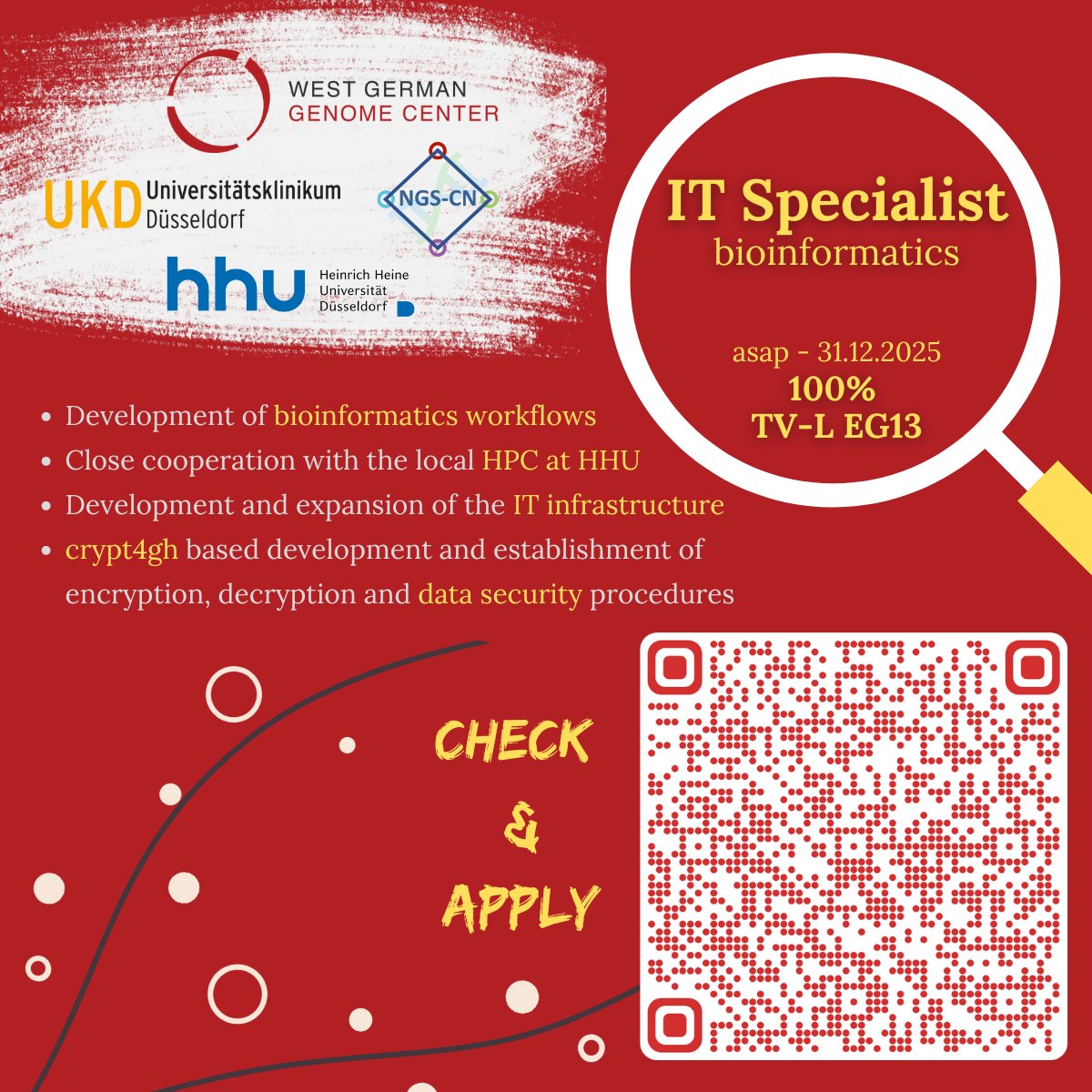 West German Genome Center (@wggc_de) on Twitter photo <a href="/WGGC_de/">West German Genome Center</a> - Düsseldorf offers two positions:
:: Education Coordinator uniklinik-duesseldorf.de/fileadmin/Uebe…
:: IT Specialist focused on bioinformatics uniklinik-duesseldorf.de/fileadmin/Uebe…
We Look forward to your Applications! <a href="/WGGC_de/">West German Genome Center</a> - Düsseldorf offers two positions:
:: Education Coordinator uniklinik-duesseldorf.de/fileadmin/Uebe…
:: IT Specialist focused on bioinformatics uniklinik-duesseldorf.de/fileadmin/Uebe…
We Look forward to your Applications!