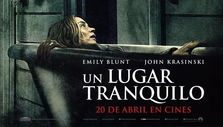 Trastero11's tweet photo. "Un lugar tranquilo": feia temps que volia vore aquest film, però que he allargat ja que creia que anava a recaure en screamers barats. M'agrada haver-me equivocar, aquesta pel·lícula prioritza una atmósfera silenciosa, però aterradora on pots arribar a sentir-te com una presa. https://t.co/QglxozhiZB