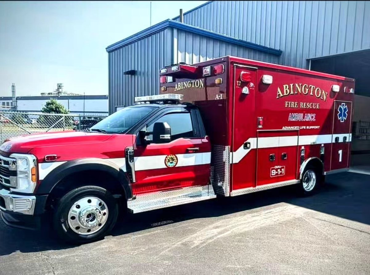 The Abington Fire Department gratefully and proudly accepted delivery of the new Ambulance One from Specialty Vehicles, Inc. 
This ambulance purchase was approved at the May 2023 Town Meeting.