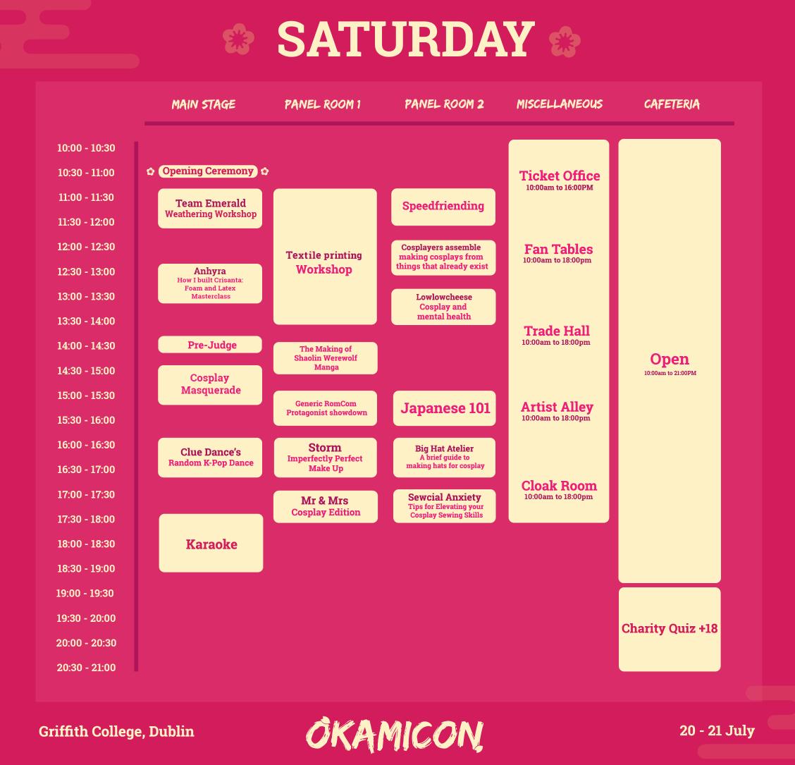 So excited to announce I will be giving two panels at <a href="/OkamiconIreland/">Okamicon Ireland</a> this weekend!!

On Saturday I will be giving a Japanese 101 panel about the Japanese language as well as tips and tricks for your first trip to Japan 🗾 That will be in Panel Room 2 at 3pm