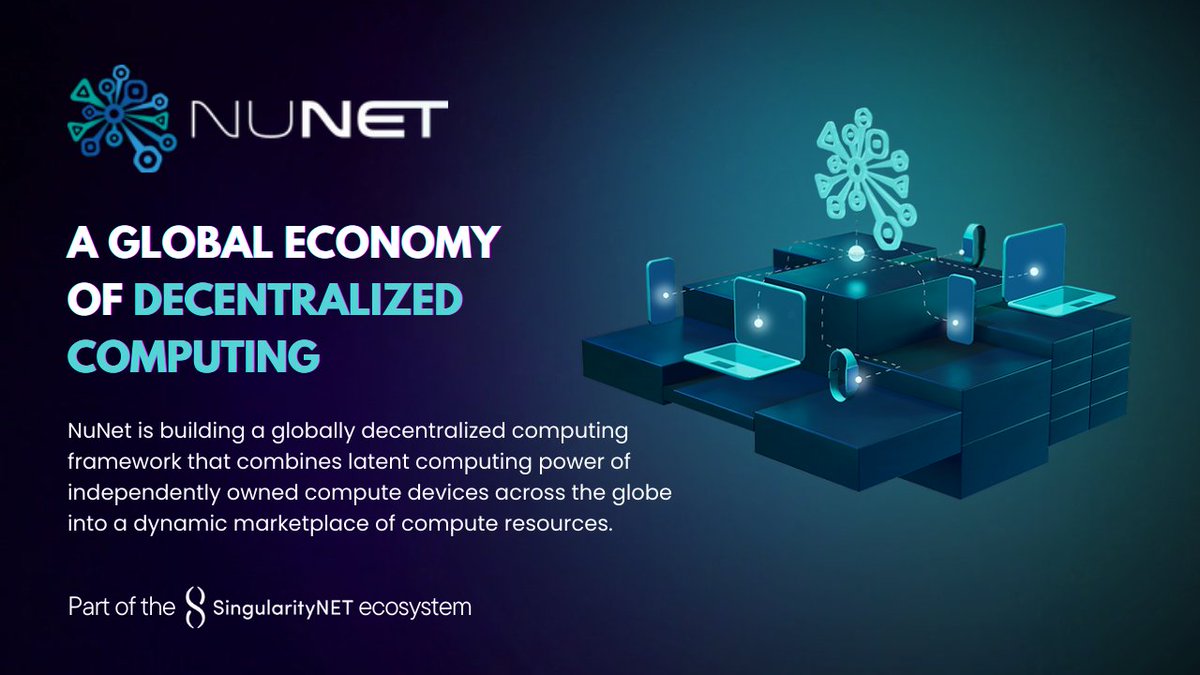 SingularityNET's tweet photo. 💻 @nunet_global's decentralized computing network taps into global GPU and computing power, revolutionizing how we utilize and reward computational resources. https://t.co/e5W3T8G3sw