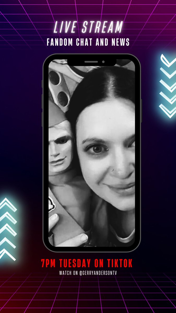 willow_salix_'s tweet photo. Back from the amazing #StandByForAction:2 and ready to chat all things @GerryAndersonTV tonight on tiktok. So come join me from 7pm for Anderchats and fun with like-minded fans #Thunderbirds #CaptainScarlet #Stingray #UFO #Joe90 https://t.co/4ekNMrBghS