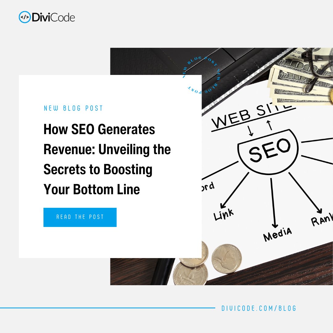 DiviCodeAgency's tweet photo. This week, we talk about how SEO generates revenue, why SEO is crucial to your business strategy, and how you can calculate your ROI.

Read the article now @ https://t.co/rdlsM59Q2q
⁠
#SEO⁠
#SEOStrategy⁠
#SEOTools⁠
#DataAnalytics⁠
#GoogleAnalytics⁠ https://t.co/ACJt2OWXOm