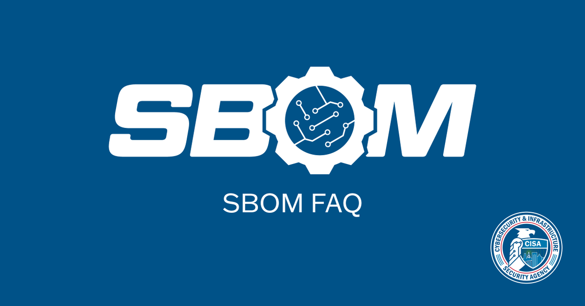 The updated Software Bill of Materials (SBOM) Frequently Asked Questions (FAQ) provides information on the benefits of SBOM, common misconceptions and concerns, creation of an SBOM, distributing and sharing an SBOM, and role specific guidance. go.dhs.gov/37S