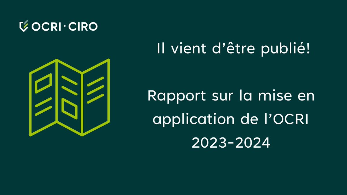 CIRO_OCRI's tweet photo. Nous avons le plaisir de présenter le Rapport sur la mise en application 2023-2024!
Découvrez comment des mesures disciplinaires équitables, efficientes et opportunes contribuent à protéger les investisseurs.
https://t.co/TkIXKiI07M
#InvestisseursProtégés #MiseEnApplication https://t.co/fE1eaCPkbs