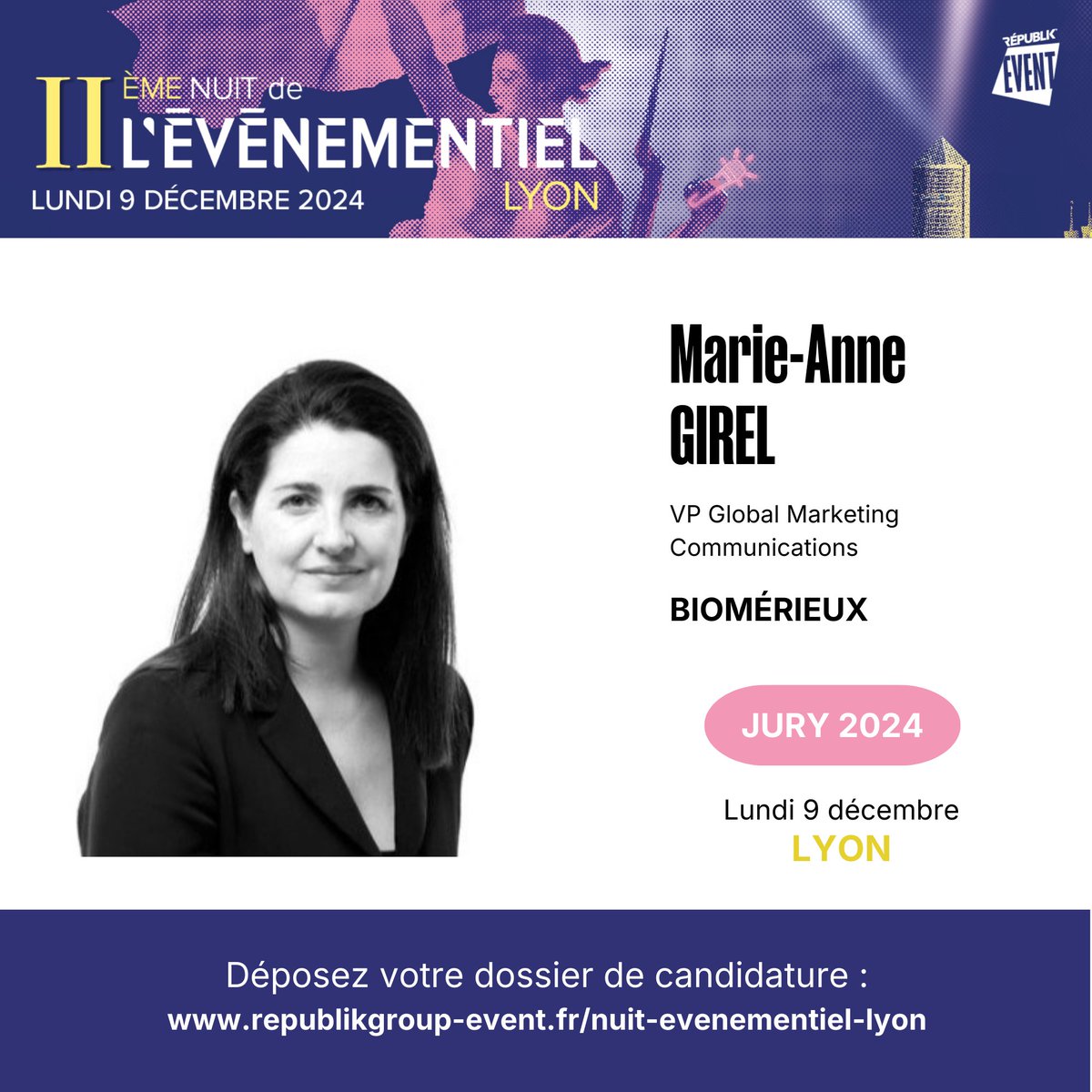 Découvrez 4 nouveaux noms du jury de la Nuit de l'Événementiel 🌐

Le 9 décembre, 25 top-décideurs seront réunis pour récompenser devant l'écosystème Auvergne-Rhône-Alpes.

Déposez votre dossier dès à présent : bit.ly/3XjqkJM

#NuitÉvénementiel #Lyon #eventprofs