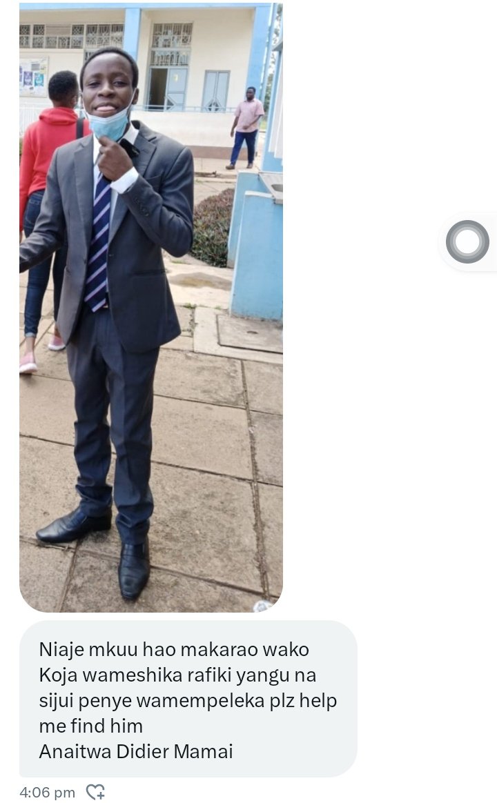 MkenyaMzi's tweet photo. Help us to trace DIDIER 

#RutoMustGo https://t.co/KVbjpHHkOf
