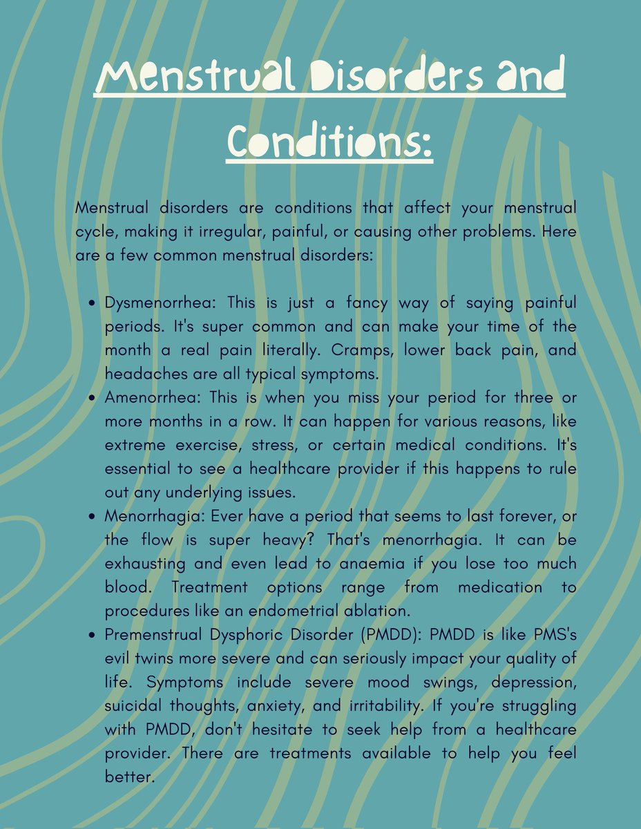 SistahSistahFo1's tweet photo. Hey there! Let's talk about something important that affects many of us: Period problems. 😊

You know how sometimes periods can be a real pain (literally)? Well, there are a few common issues that a lot may relate to like; https://t.co/XLJYC2UpQn