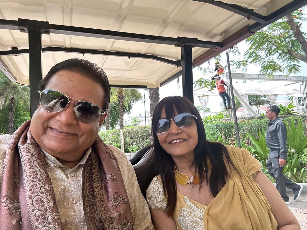 anupjalota's tweet photo. “At Apurva’s grand wedding in Pushkar, Sushma’s designs became the epitome of refined beauty. The intricate embroidery and luxurious fabrics curated by Sushma reflected her dedication to crafting unforgettable bridal attire. #PushkarSplendor #SushmaDesigns #BridalAttire #CulturalHeritage #WeddingBliss”