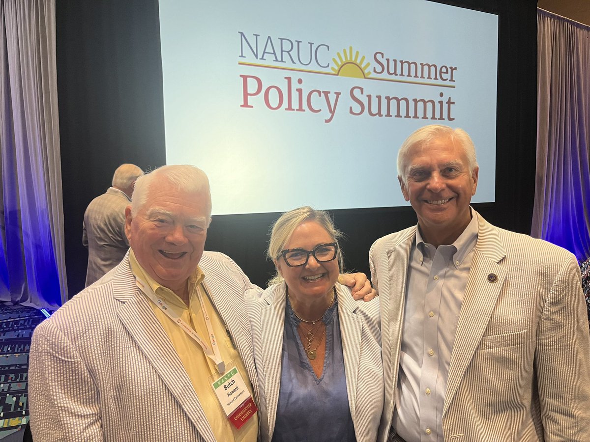 RichardMroz's tweet photo. It’s #SeersuckerTuesday at #NARUCSUMMER24 the @NARUC Summer Policy Summit with GA Chair @TPridemore & @butchhoward22 https://t.co/ydwihSRa0K
