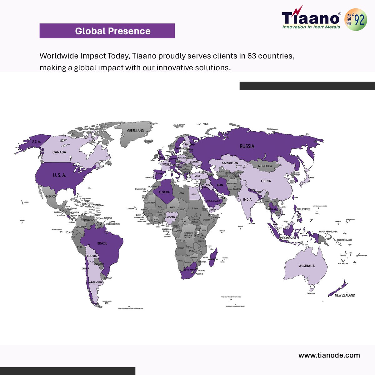 BALAABISHEKH's tweet image. Celebrating Our Journey Since 1992!
Tiaano&apos;s milestones from humble beginnings to global industry leadership. Our innovation and excellence drive us forward, serving clients in over 63 countries.
#TiAnode #Innovation #IndustryLeader #GlobalImpact #EngineeringExcellence