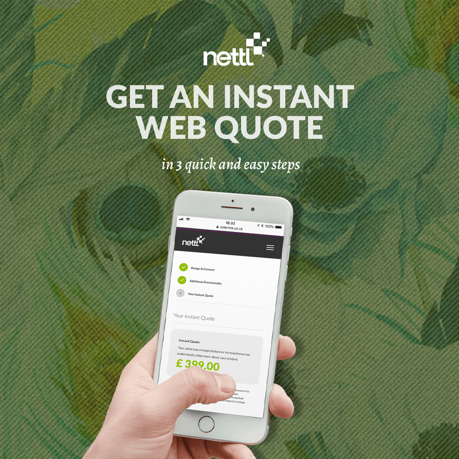 Start planning your next website project today. Use our clever calculator to get an instant website quote in 3 quick and easy steps. nettl.com/uk/webquote

#nettl #websites #webdesign #web #startup #newbusiness #rebrand #design #marketing