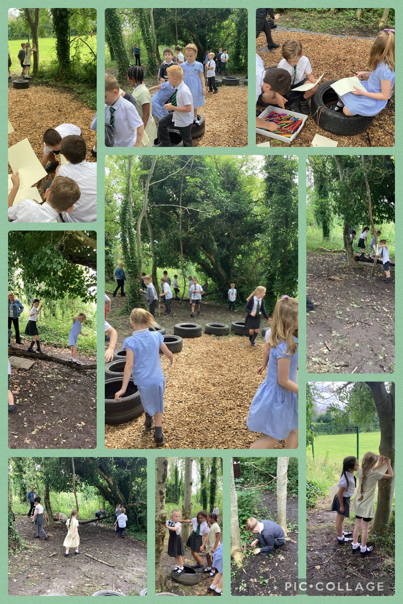 Just like a bee needs a flower; a child needs nature - Brandi Rondinelli.
Year 2 loved exploring forest school today, climbing trees, sketching what they saw and spending time enjoying nature 🌿🌳 <a href="/Mrs_Stott1/">Mrs Stott</a> <a href="/MrsFosterTweets/">Mrs Foster</a>