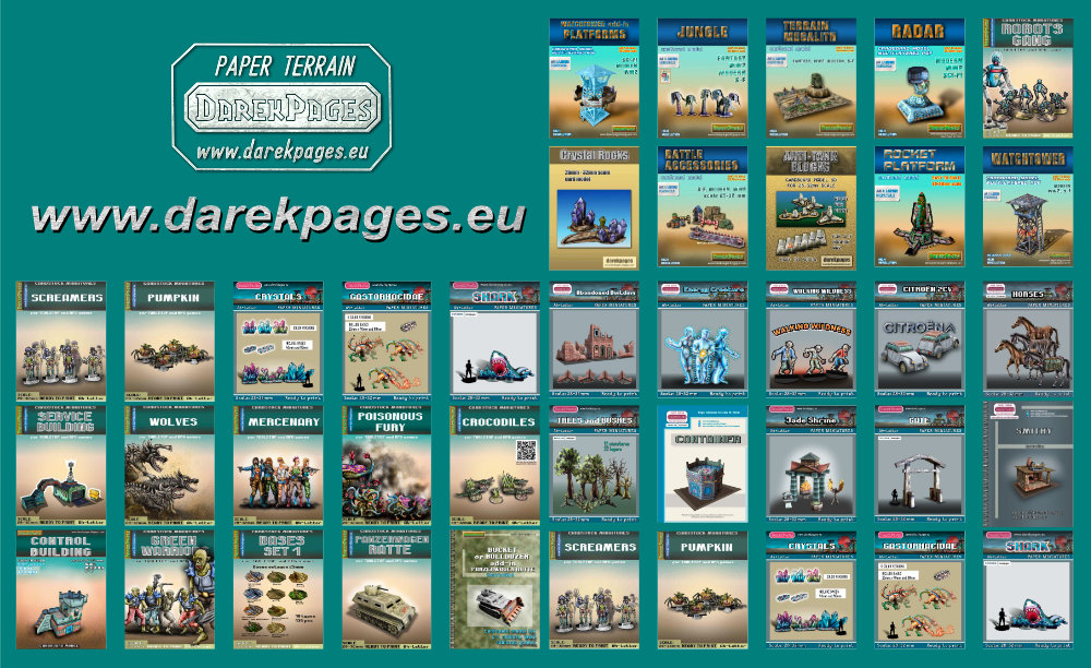 DarekPages's tweet image. My website contains many models, take a look
darekpages.eu

#rpg #ttrpg #miniatures #tabletopgames #games #game #tabletoprpg #wargame #terrain #papercraft #Kofi #stargrave #miniature #worldbuilding #rpgterrain #dnd