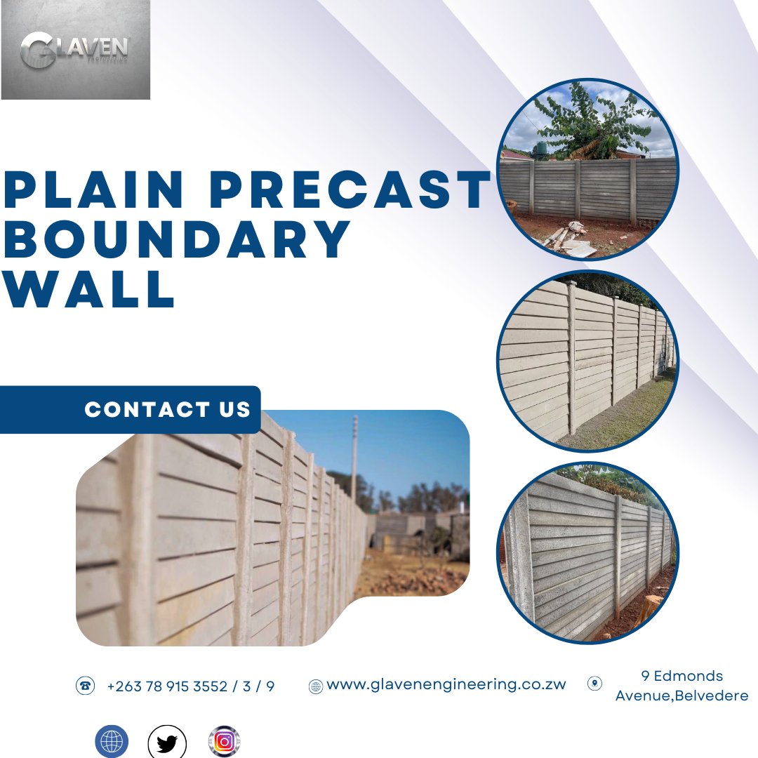 glaven_tech's tweet photo. Contact us today for more information
+263 78 915 3552
+263 78 915 3553
+263 78 915 3559
sales@glavenengineering.co.zw
https://t.co/jIpbOnaAb2
#precastconstruction #precast #precastboundarywall #boundarywall #durawall #construction #building https://t.co/M9GQAwmRgY