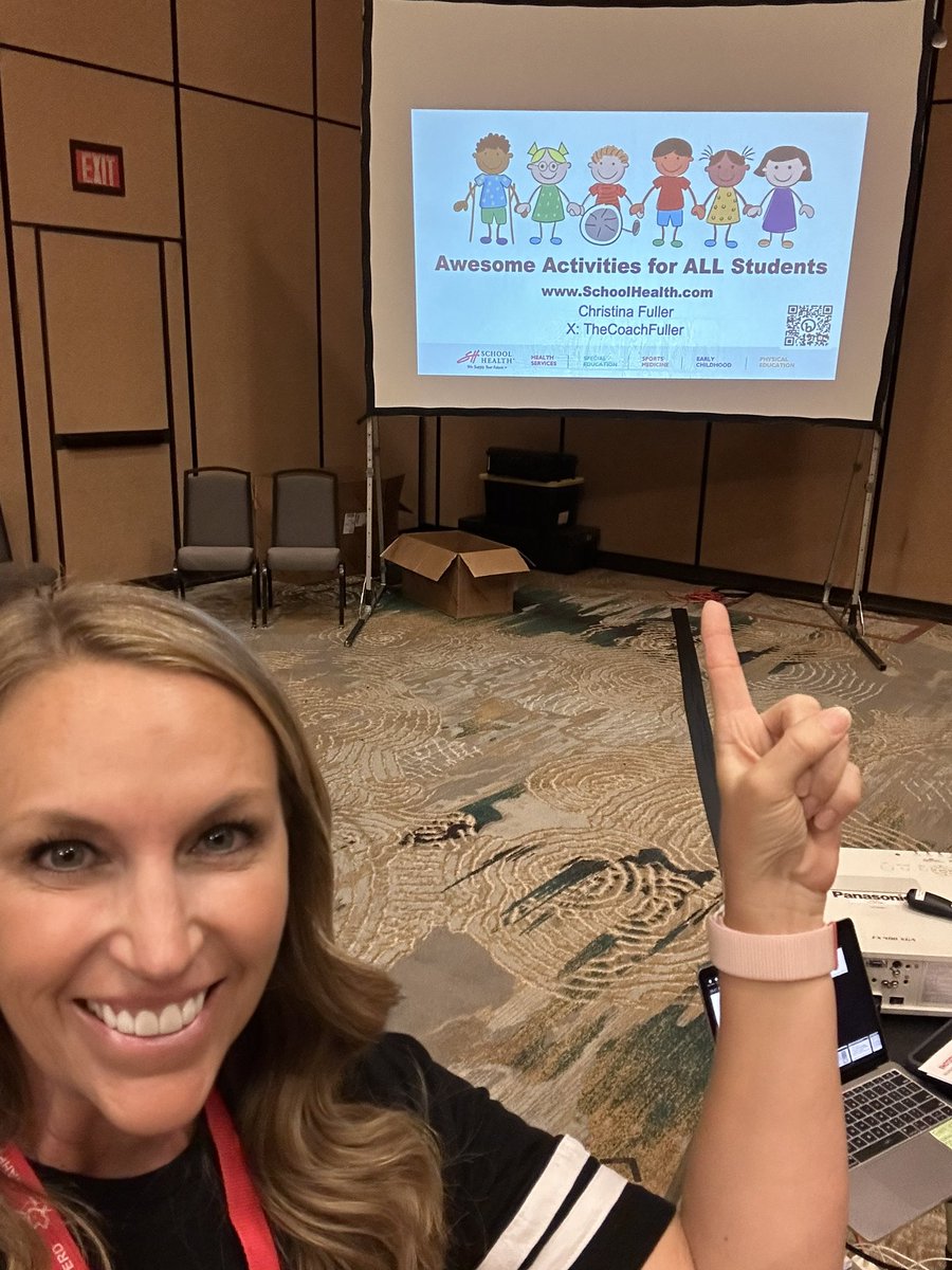 TheCoachFuller's tweet photo. Goooood morning @TexAHPERD!!! Come join me at 9:15am in room 8 for Awesome Activities for ALL Students put on by @SHPhysEd! It’s going to be… AWESOME! #mhepe #shphysed #physed #texahperd24 https://t.co/l8kT1nZMxP