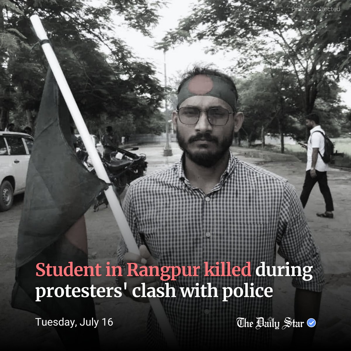 SumSumSeVeN's tweet photo. another student just sacrificed his life...hundreds are injured...some students are fighting for their lives in the hospital...PLEASE HELP US...

ALL EYES ON BANGLADESH
#Save_Bangladeshi_students 
#StudentsUnderAttack 
#QuotaReform 
#Bangladesh https://t.co/95wbAhhghs