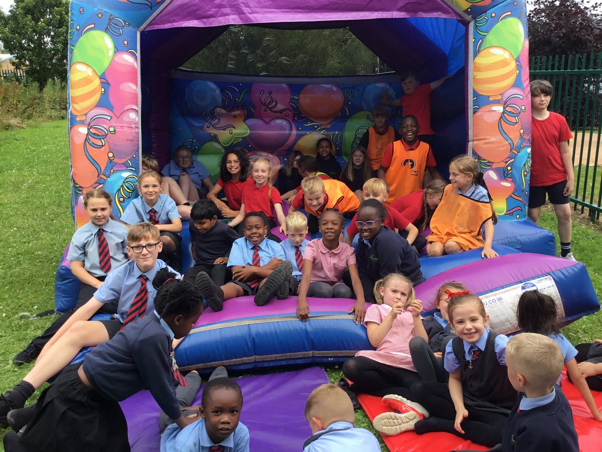 BartonMossCPS (@bartonmosscps) on Twitter photo The house winners from sports day Mersey had a special treat today 🥇🏆🥳 a bouncy castle for the day 👏⭐️
Thank you <a href="/wearekickstart/">Kickstart</a> for our special reward 👍<a href="/woolley_mrs/">Mrs Woolley</a>
<a href="/MrsChewY1/">Lauren Chew</a>
<a href="/mrwhitetweets/">Mr White </a> The house winners from sports day Mersey had a special treat today 🥇🏆🥳 a bouncy castle for the day 👏⭐️
Thank you <a href="/wearekickstart/">Kickstart</a> for our special reward 👍<a href="/woolley_mrs/">Mrs Woolley</a>
<a href="/MrsChewY1/">Lauren Chew</a>
<a href="/mrwhitetweets/">Mr White </a>