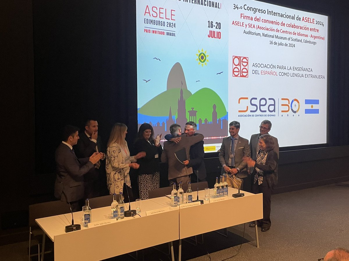 Muy emotiva la firma del convenio entre <a href="/ASELE_ELE/">ASELE</a> y SEA #ASELE2024