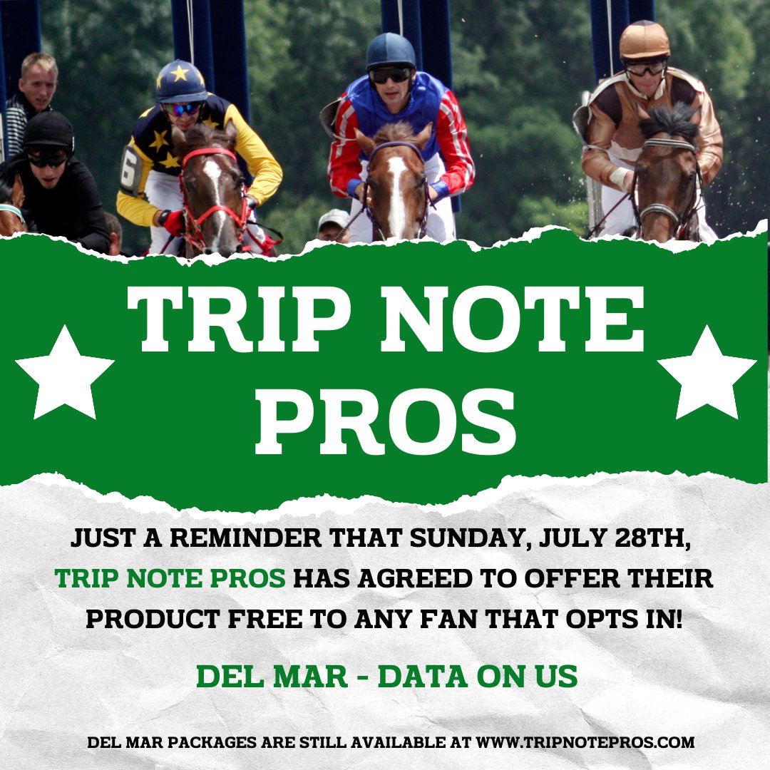 Don't be left out! Opt in below! 😎

dmtc.com/calendar/detai…

#HorseRacing  <a href="/DelMarRacing/">Del Mar Racetrack</a> <a href="/BSouthstreet/">Benny_Southstreet 🏇 🔥🔥💨💨💨💨💨💨💨🏇🏇🏇</a>