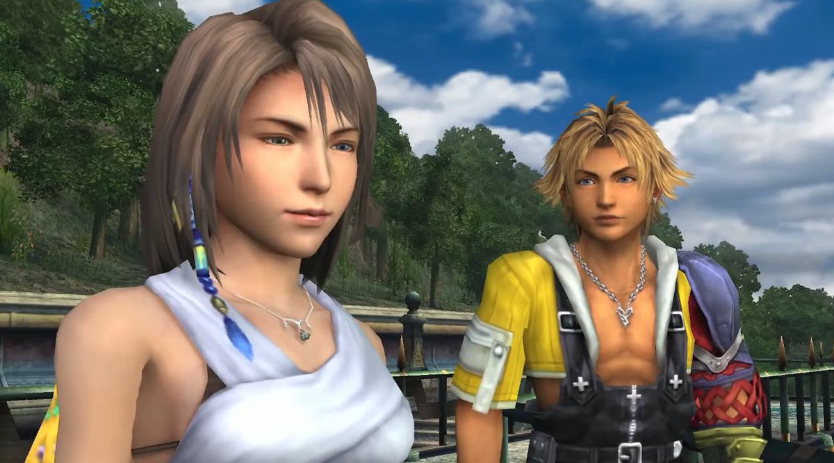 RealSnugboy's tweet image. do you ever stop to think about how ff7 came out in 1997 looking like this and then only four years later ffx came out and looked like this like how tf did they do that???????