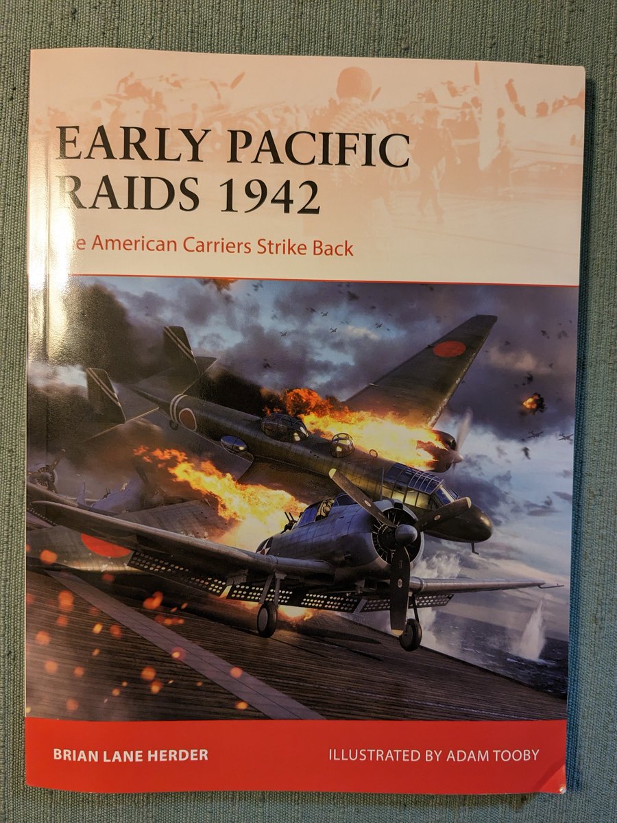 MartinKoenigsb2's tweet photo. Look UP New Review! #SWWHistory #WWII #SWW #WargameResearch #EarlyPacificRaids1942 #TheAmericanCarriersStrikeBack #BrianLaneHerder #AdamTooby #CampaignSeries392 #OspreyPublishing #Marshalls #GilbertIslands #BloodRedSkies #VictoryAtSea #WorldWarIIWargaming @books2cover https://t.co/62wD9Pjq4u