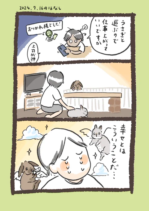幸福

#うさぎのいる生活 