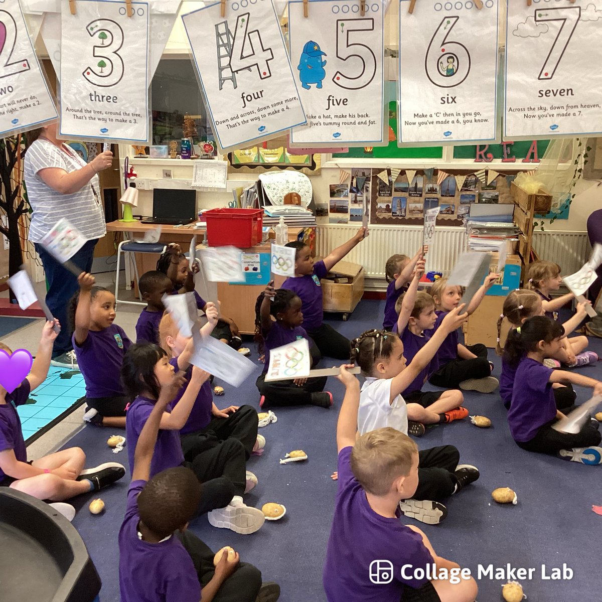 ourladyqop's tweet photo. Reception Class Potato Olympics kicked off with the opening ceremony and parade. The Pot-athletes are in high spirits and feeling chipper ! #olqpReception #olqpcstParticipation https://t.co/TSf5DskF4S