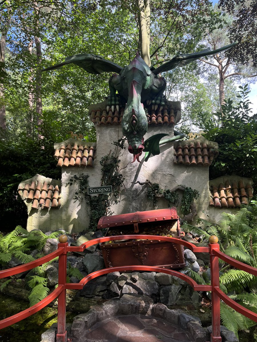 Draak lichtgeraakt staat vandaag weer eens in storing