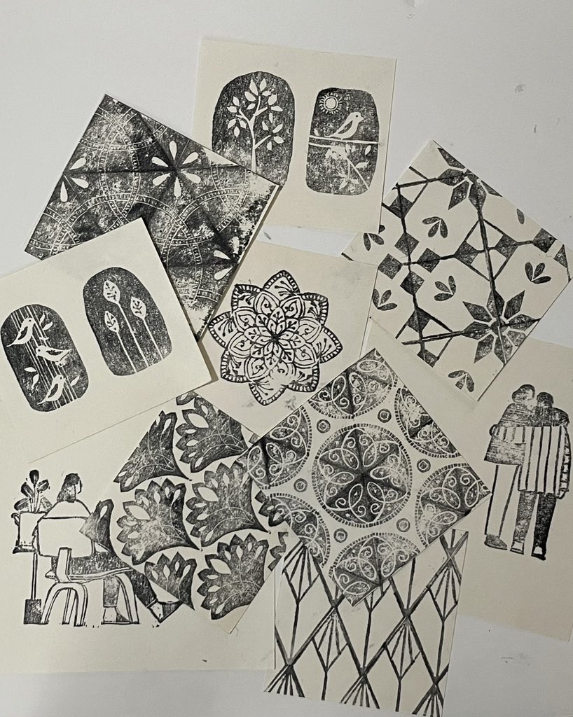sab_A23's tweet photo. پیج مهرهای لینولئوم و محصولات چاپ دستی من☺️
#printmaking #lino #linocutprint #مهردستساز #مهردستسازلینولئوم #چاپدستی #چاپ_دستی #دانیو #danio #printmaker #stamp #stampcarving
https://t.co/lzzdwmNvR7 https://t.co/uzeEJk5Oz6
