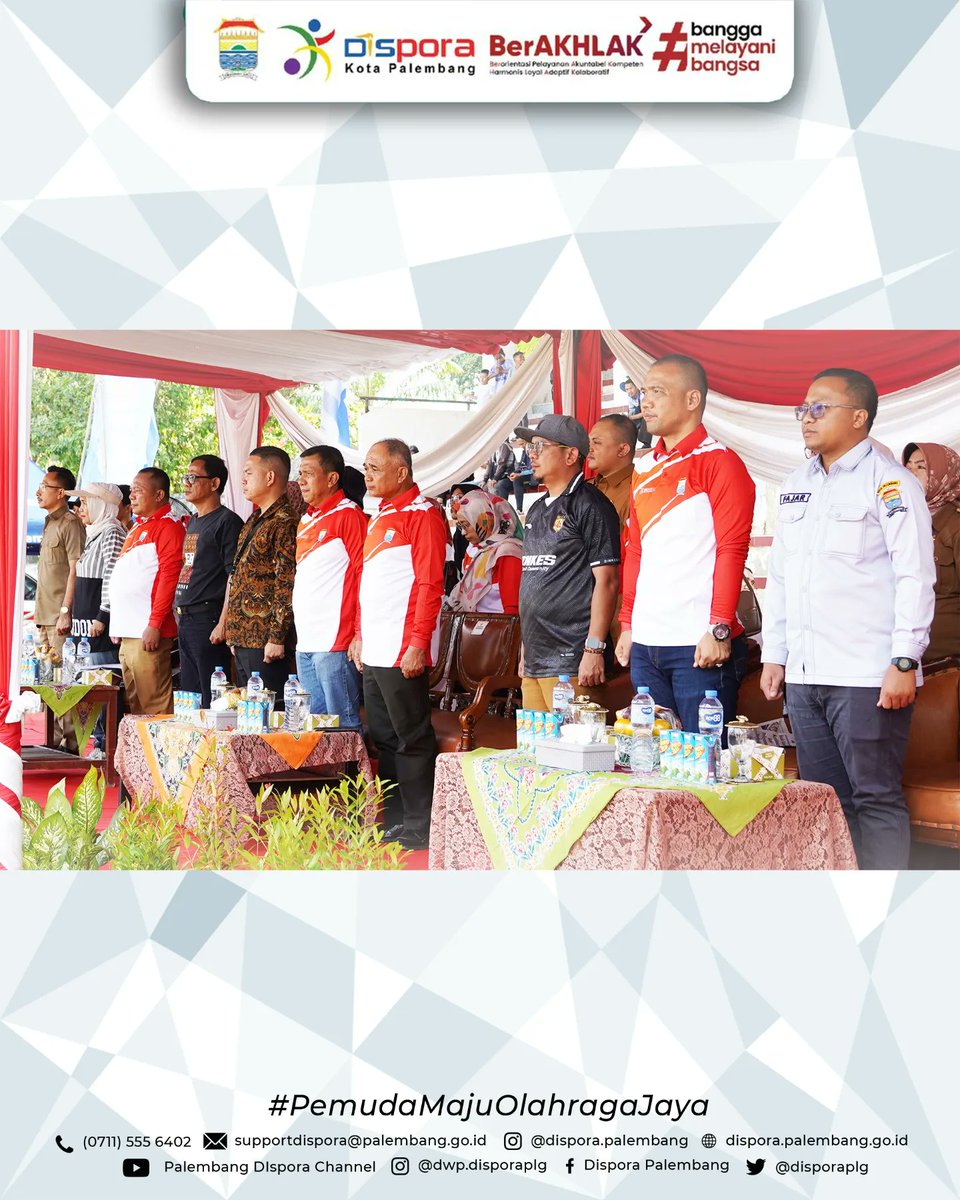 disporaplg's tweet photo. Pembukaan Kejuaraan Sepakbola     Antar Klub U-15 Kota Palembang Tahun 2024

16 Juli 2024 | Lapangan Stadion Kamboja 

#DisporaKotaPalembang
#PemudaMajuOlahragaJaya https://t.co/3vCAqRf6WL