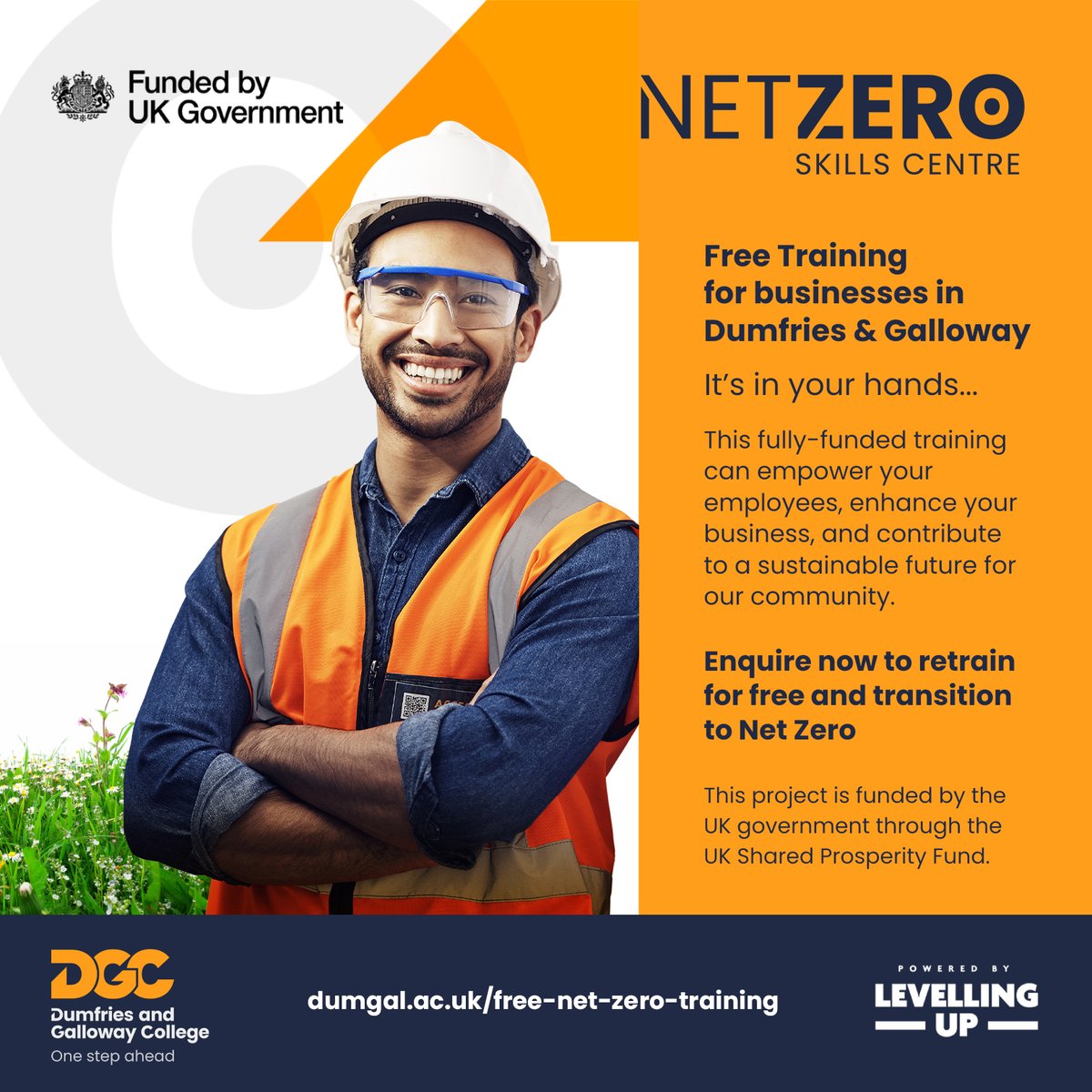 DandGCollege's tweet photo. Our new Net Zero Skills Centre offers free training courses to Dumfries and Galloway based businesses to upskill workers in the key skills needed to offer net zero renovation to their customers.
Find out more here: https://t.co/3yzRXnD8gh
#transitiontonetzero https://t.co/jvlYUm6CJz